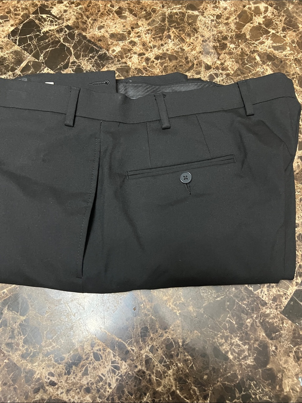 Calvin Klein Black Slim Fit Dress Pants